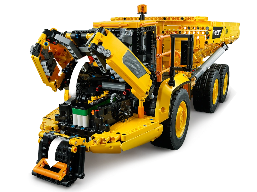 Блоковий конструктор LEGO Technic Cамосвал 6x6 Volvo (42114) на дистанційному управлінні